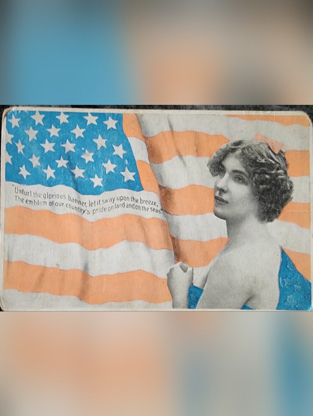 Vntg Patriotic Postcard